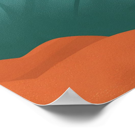 Retro Charm van Scottsdale -  Arizona Poster (Hoek)