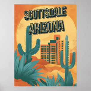 Retro Charm van Scottsdale - Arizona Poster