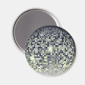 Retro charme en funky ritmes - discobal magneet (Voorkant / Achterkant)