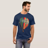 Retro charme ontmoet Sky High: kleurrijke ballon T-shirt (Voorkant volledig)
