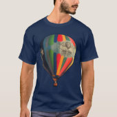 Retro charme ontmoet Sky High: kleurrijke ballon T-shirt (Voorkant)