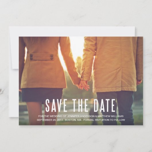 RETRO CHARME | SAVE THE DATE AANKONDIGING (Voorkant)