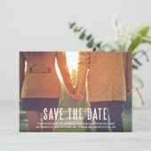 RETRO CHARME | SAVE THE DATE AANKONDIGING (Staand voorkant)
