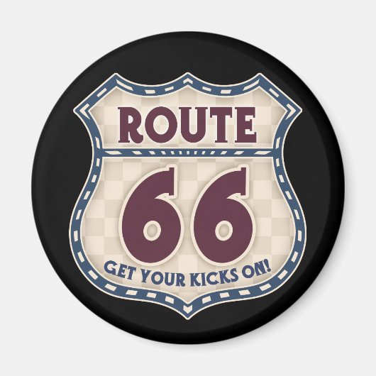 Retro Checker 66 Magneet (Voorkant)