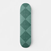 RETRO CHECKERBOARD BLAUW Skateboard (Voorkant)