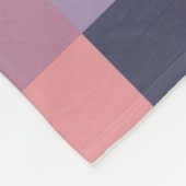 Retro Checkerboard Geometrische Aardse Paarse Warm Fleece Deken (Hoek)