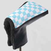 Retro Checkerboard Golfheadcover (3/4 voorkant)