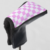 Retro Checkerboard Golfheadcover (3/4 voorkant)