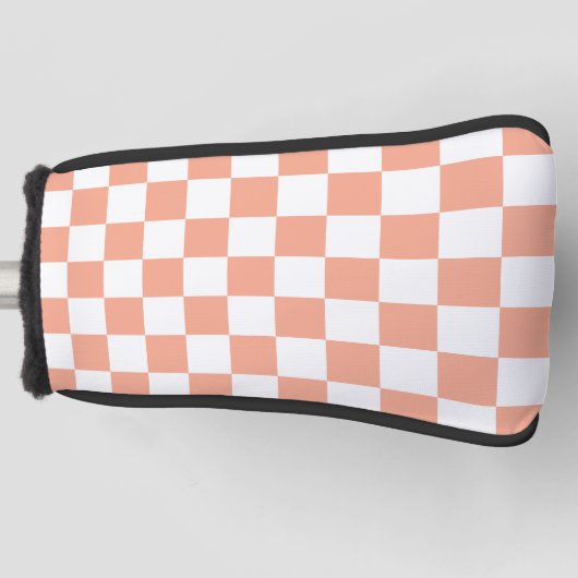 Retro Checkerboard Golfheadcover (Voorkant)