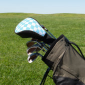 Retro Checkerboard Golfheadcover (Insitu)