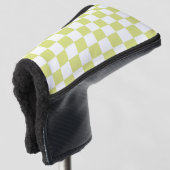 Retro Checkerboard Golfheadcover (3/4 voorkant)