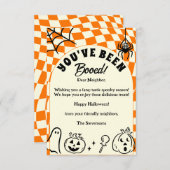 Retro Checkerboard Je bent uitgejouwd Opmerking Ka Bedankkaart (Voorkant / Achterkant)