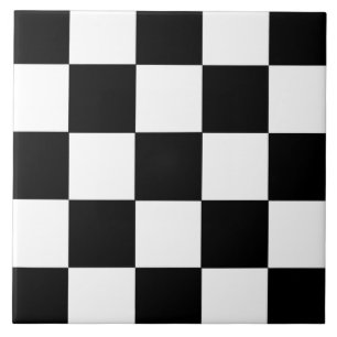 Retro Checkerboard Patroon Keramische Tegel Tegeltje