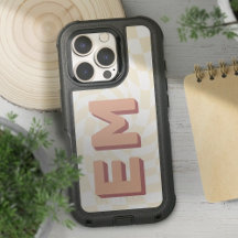 Retro Checkerboard vet monogram