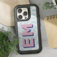 Retro Checkerboard vet monogram