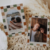 Retro Checkered, Arch Photo Sla de datum op Kaart