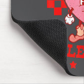 Retro Checkered Howdy Western Valentines Day Cowbo Muismat (Hoek)