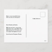 Retro Cheer Cozy Vibes Retro Kerstfoto Feestdagenkaart (Achterkant)