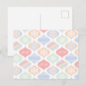 Retro Cheer Feestdagenkaart (Voorkant / Achterkant)