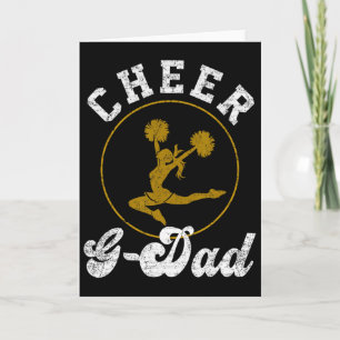 Retro Cheer G Vader Cheerleader Liefhebber Vaderda Kaart