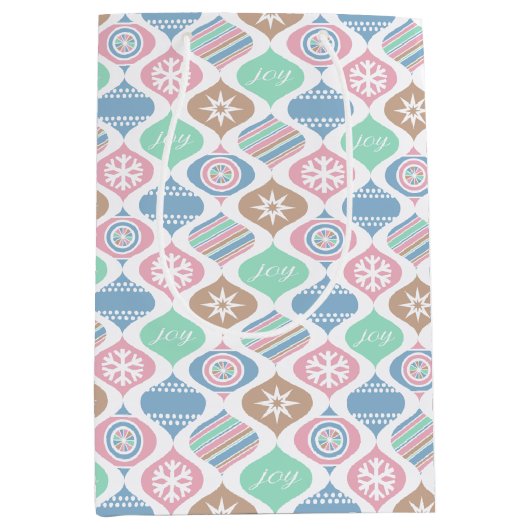 Retro Cheer (Soft Noel) Medium Cadeauzakje (Voorkant)