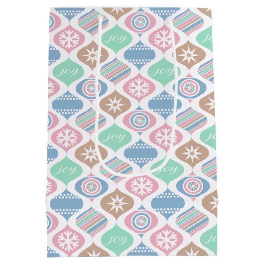 Retro Cheer (Soft Noel) Medium Cadeauzakje (Achterkant)