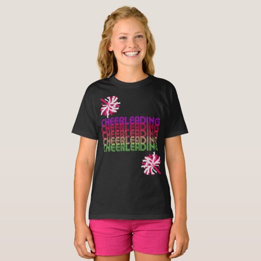 Retro Cheerlead T-shirt (Voorkant volledig)