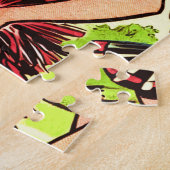 Retro Cheerleader Comics Legpuzzel (Zijkant)