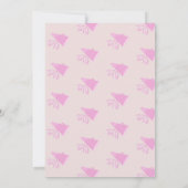 Retro Cheerleading Feest Verjaardagsuitnodiging (Achterkant)