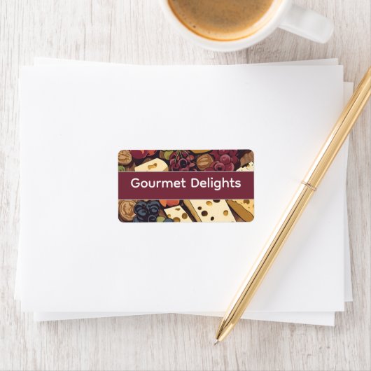 retro cheese plate -personalized  etiket (Insitu)