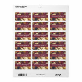 retro cheese plate -personalized  etiket (Full Sheet)