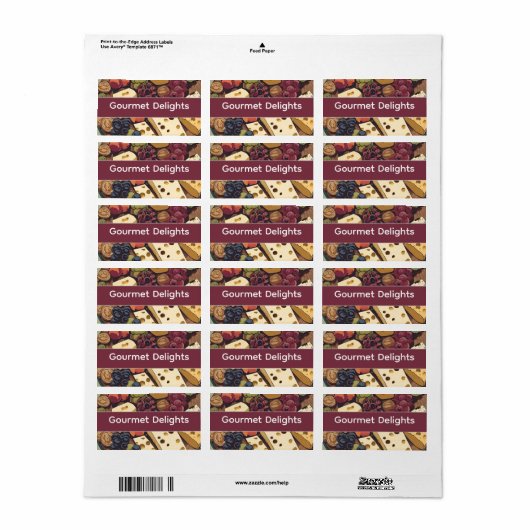 retro cheese plate -personalized  etiket (Full Sheet)