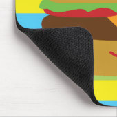 Retro Cheeseburger Muismat (Hoek)