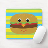 Retro Cheeseburger Muismat (Met muis)