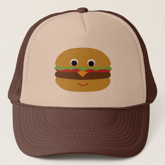 Retro Cheeseburger Trucker Pet (Voorkant)