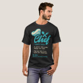 Retro Chef Definitie Koken Guru Chief Cook T-shirt (Voorkant volledig)