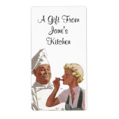 Retro Chef Labels Label Cadeaus van Keuken Cadeau (Voorkant)