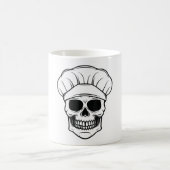 Retro Chef Skull Halloween Cooking Gift Koffiemok (Center)