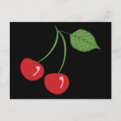 Retro Cherries Briefkaart (Voorkant)