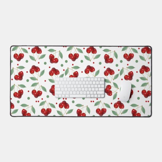 Retro Cherries Bureaumat (Keyboard & Muis)