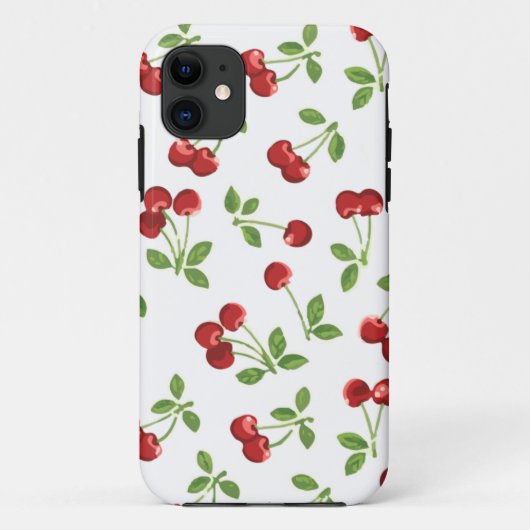 Retro Cherries Case-Mate iPhone Case (Achterkant)