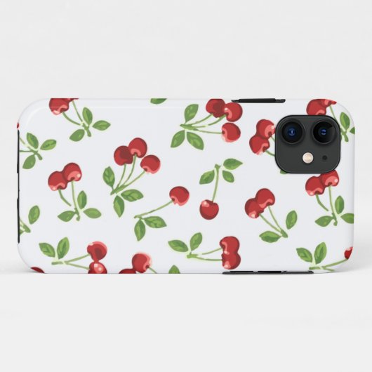 Retro Cherries Case-Mate iPhone Case (Achterkant (horizontaal))