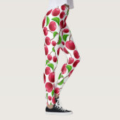 Retro Cherries Cherry Print Leggings Yoga Pants (Rechts)