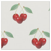 Retro Cherries Fabric Stof (Close Up)