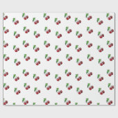 Retro Cherries Gift Wrap Cadeaupapier (Vlak)