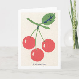 Retro Cherries Kaart