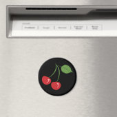 Retro Cherries Magneet (Insitu (Vaatwasser))