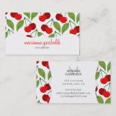Retro Cherries Professional Visitekaartje (Voorkant / Achterkant)