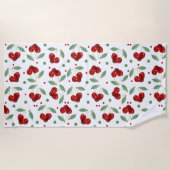 Retro Cherries Strandlaken (Voorkant)