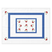 Retro Cherries Tablecloth Tafelkleed (Voorkant (Horizontaal))